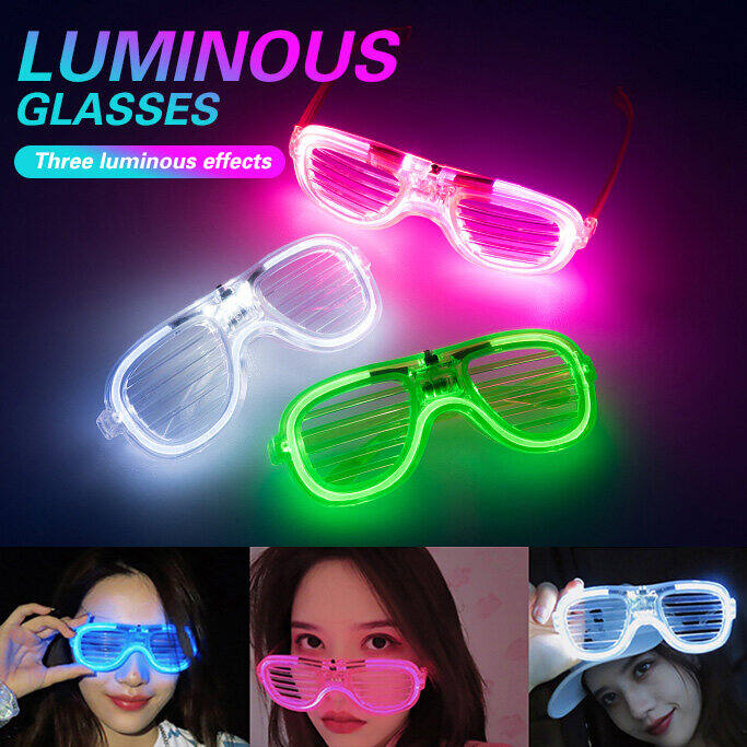 Glowing Glasses with Led Light Bulbs
